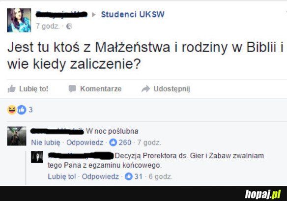 ZALICZENIE