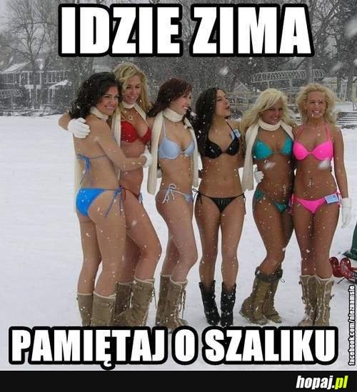 Idzie zima, pamiętaj o szaliku