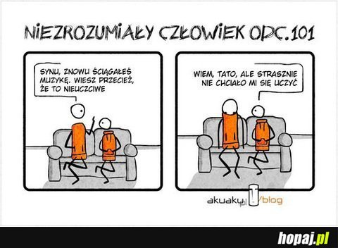 Synu, znowu ściągałeś?