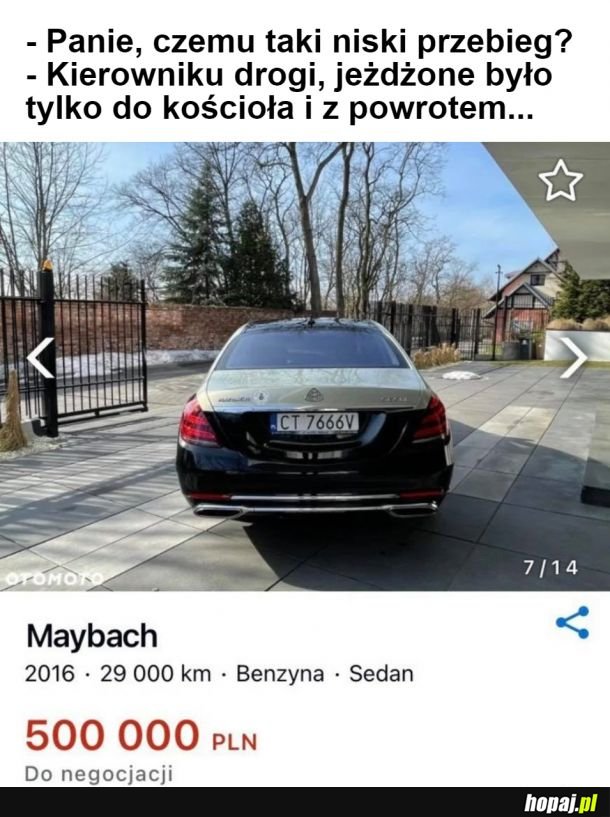 Jak zajechałem pod kościół to ksiądz aż procesje zatrzymał...