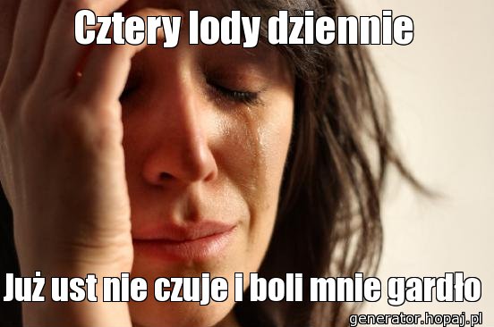 Cztery lody dziennie