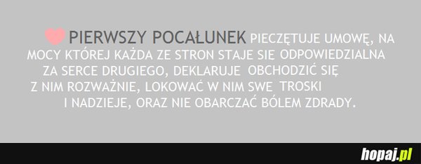 Pierwszy pocałunek