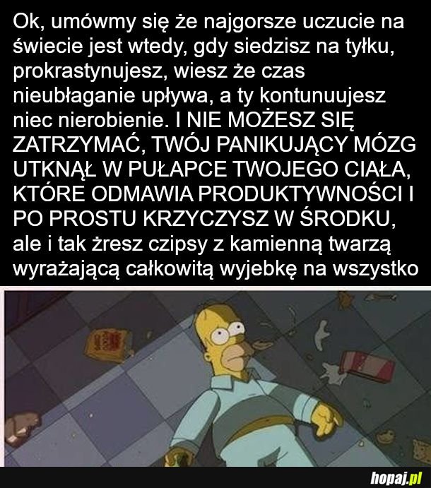 Nieprzemożna prokrastynacja