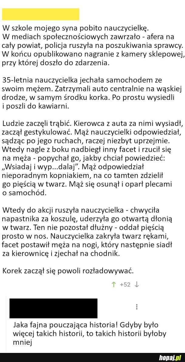 Pouczająca historia