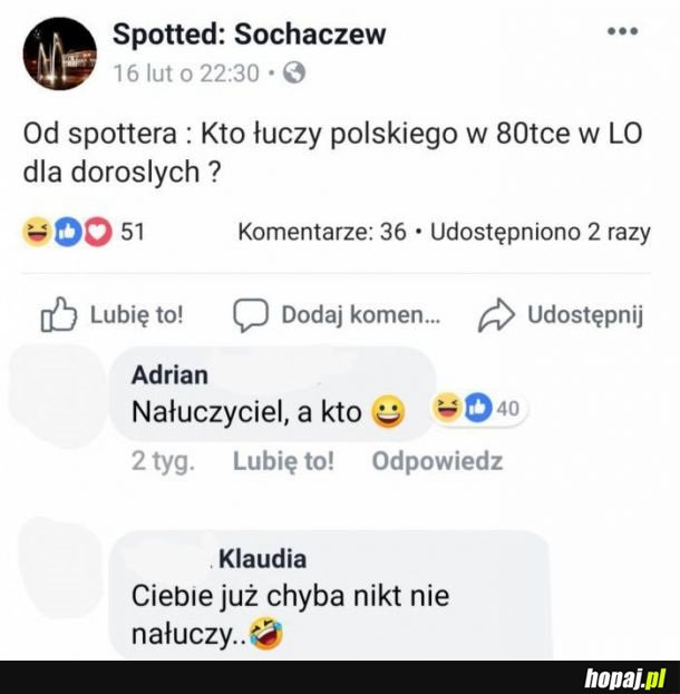A Ciebie kto łuczył