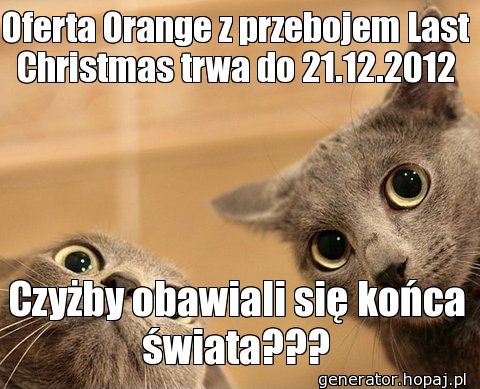 Oferta Orange z przebojem Last Christmas trwa do 21.12.2012