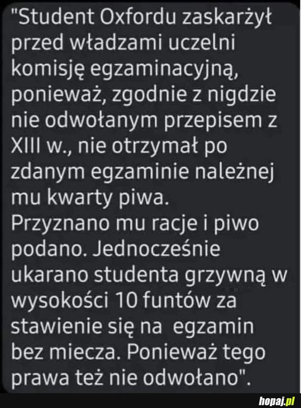 Bo znajomość prawa czasami się przydaje
