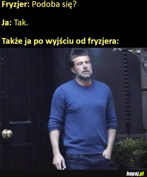 Po wizycie u fryzjera