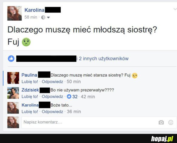 NIE LUBIĘ MŁODSZEJ SIOSTRY