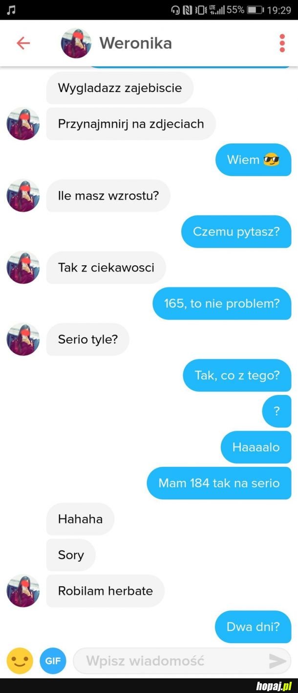 Logika lasek z Tindera