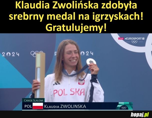 Klaudia Zwolińska zdobyła srebrny medal na igrzyskach