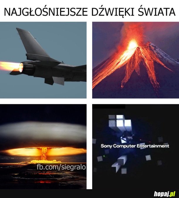 NAJGŁOŚNIEJSZE DŹWIĘKI ŚWIATA