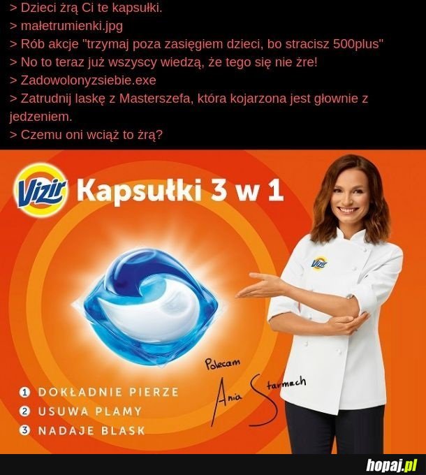 Vizir - czyści ubrania i jelita!