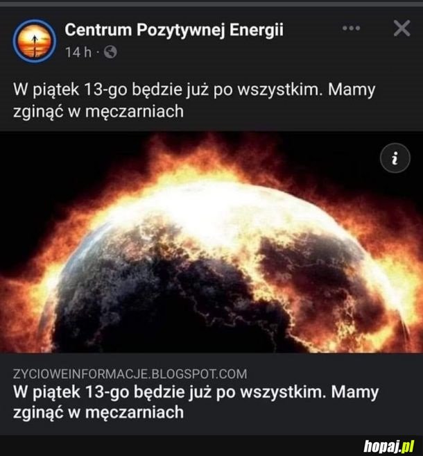 I wszystkie problemy z głowy. Udanej męki, kochani!