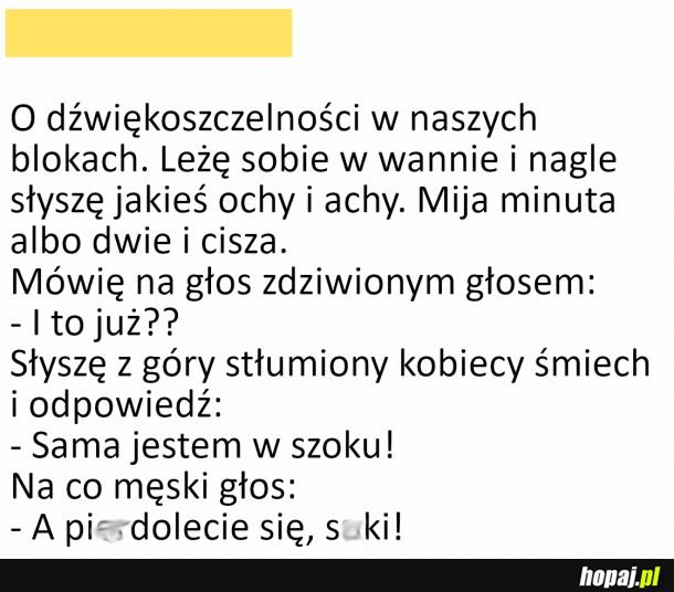 O dźwiękoszczelności w blokach