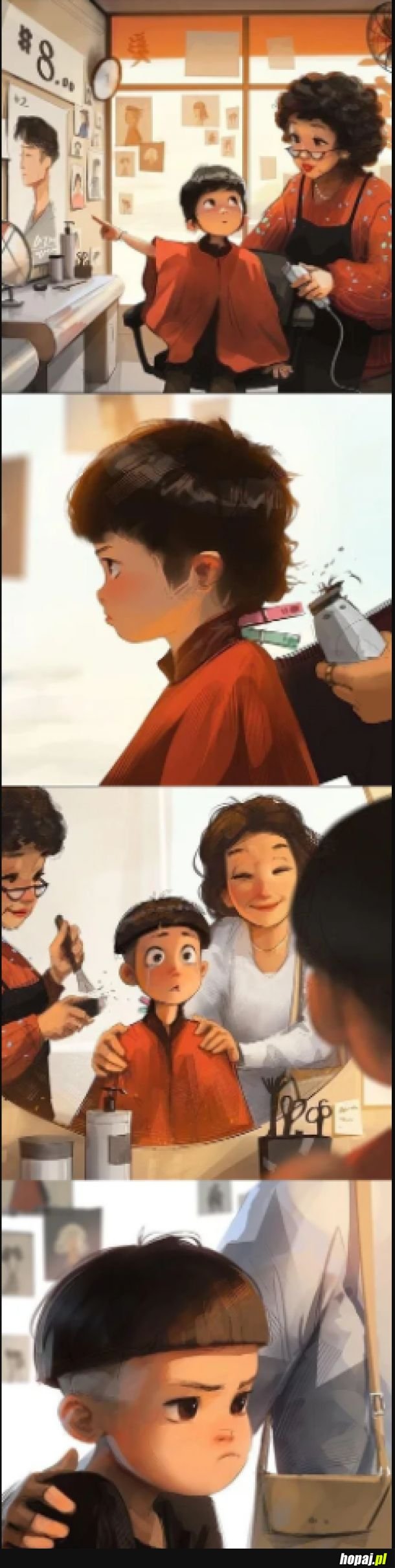 Każdy tak miewał u fryzjera