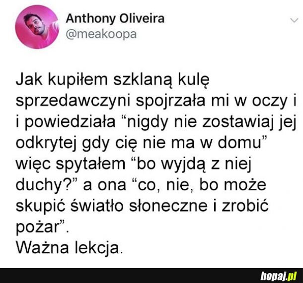 Ważna lekcja