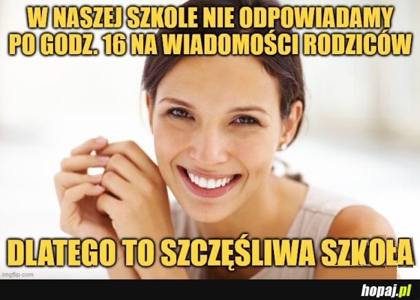 W szkole.