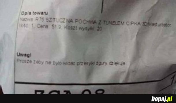 Dyskretna przesyłka