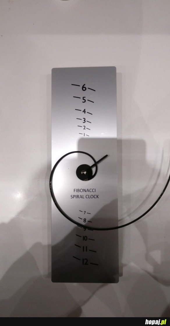 FIBONACCI SPIRAL CLOCK