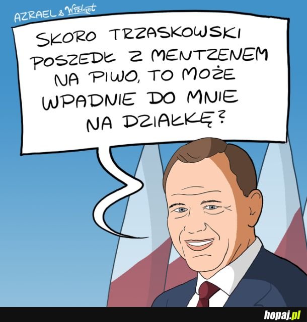 Trzaskowski i Mentzen na piwie 