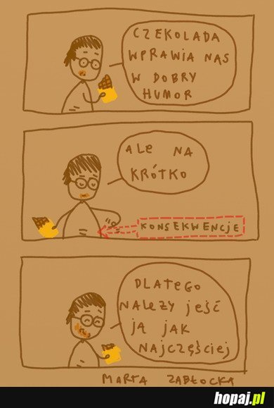 Czekolada wprawia nas w dobry humor