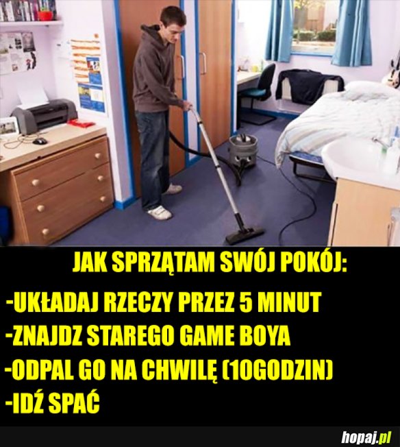 JAK POPRAWNIE SPRZĄTAĆ W POKOJU