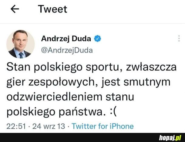 Pan Andrzej jak zawsze celnie