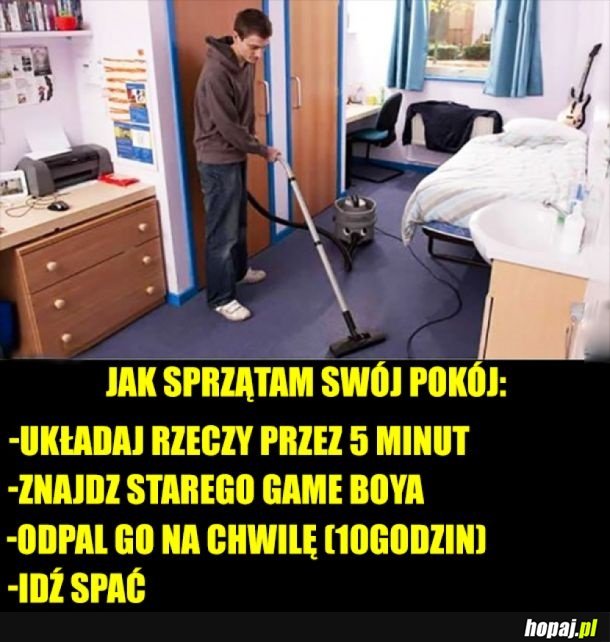 Sprzątanie pokoju