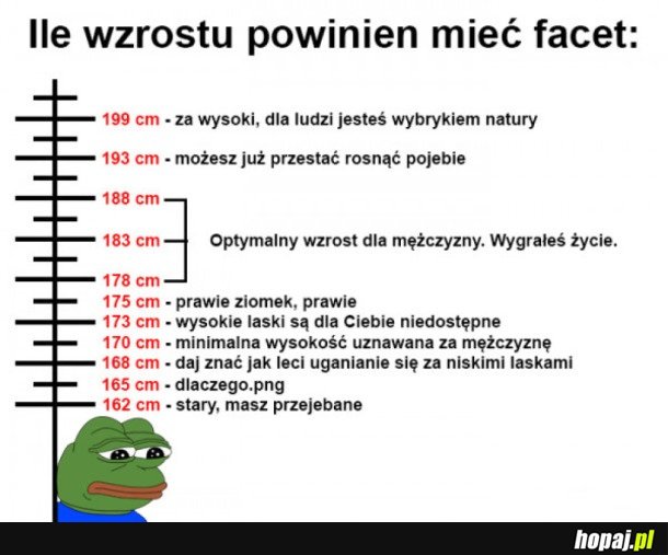 WZROST U MĘŻCZYZN