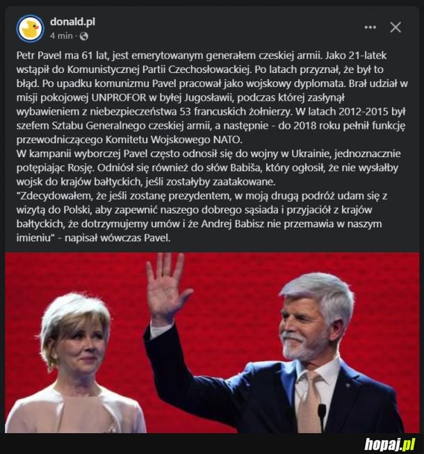 Nowy prezydent Czech