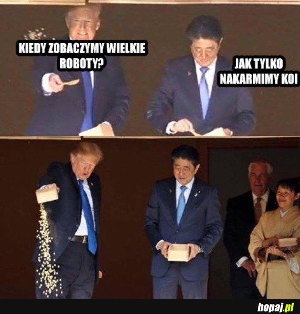 TRUMPEŁ W JAPONII