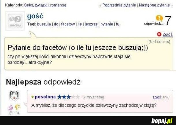 PYTANIE DO FACETÓW
