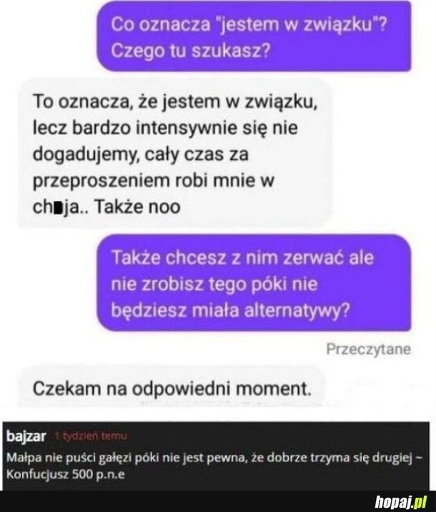 Intensywnie się nie dogadujemy xD