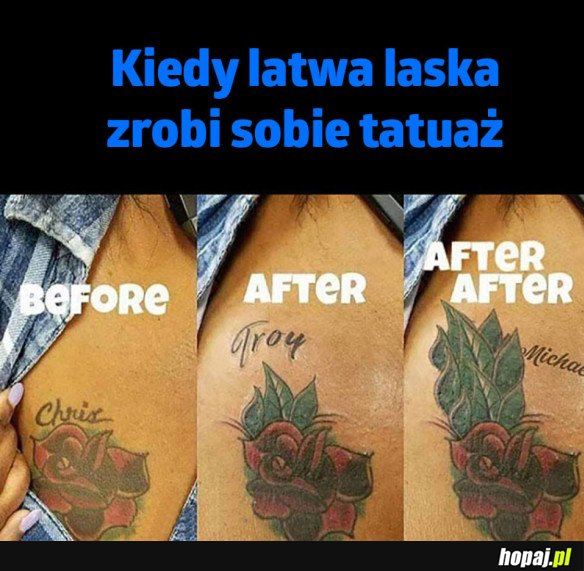 ŁATWA LASKA I TATUAŻ