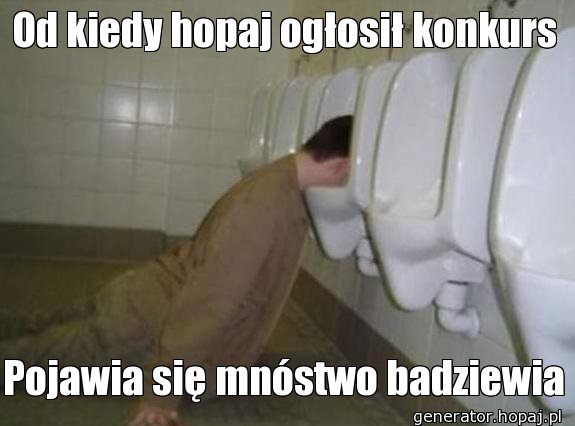 Od kiedy hopaj ogłosił konkurs