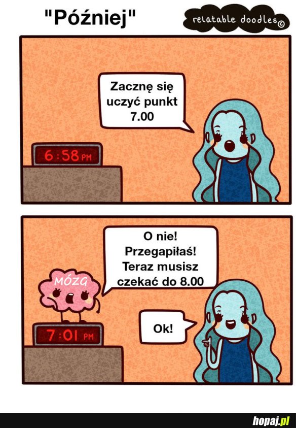 ZACZNĘ SIĘ UCZYĆ O 7