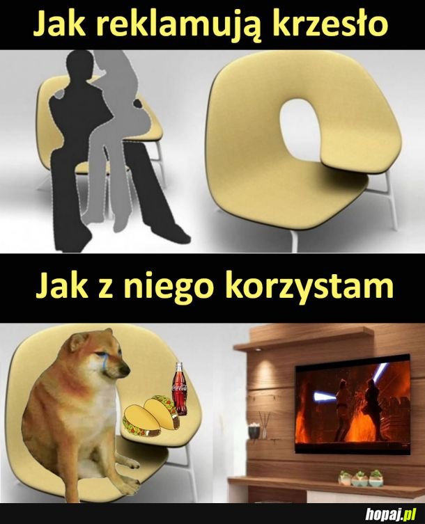 Reklama krzesło