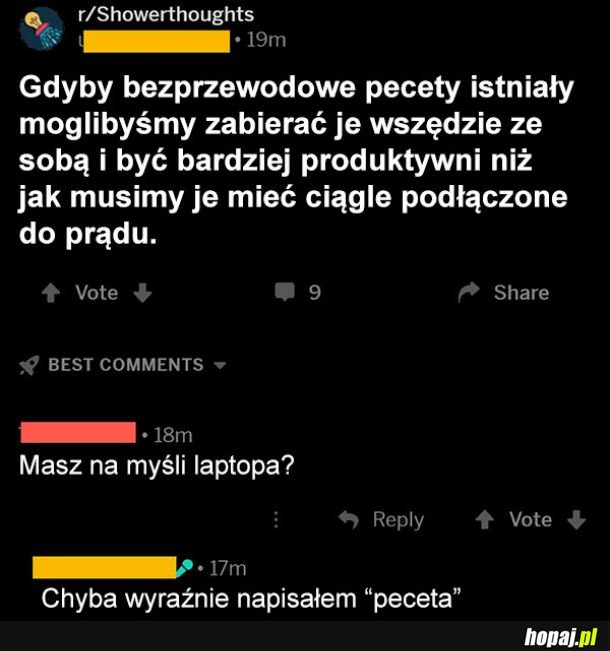 Bezprzewodowy pecet