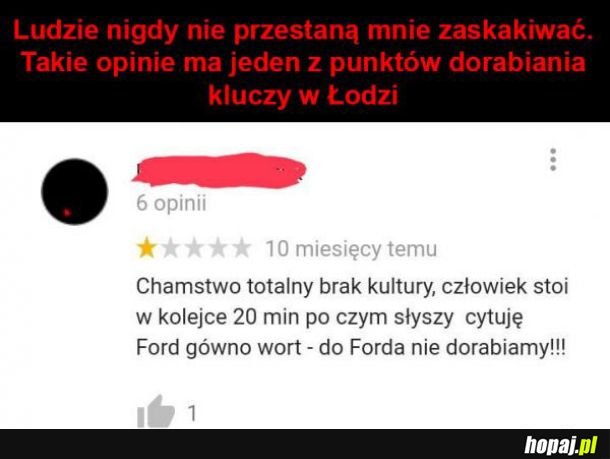 Ludzie nigdy nie przestaną