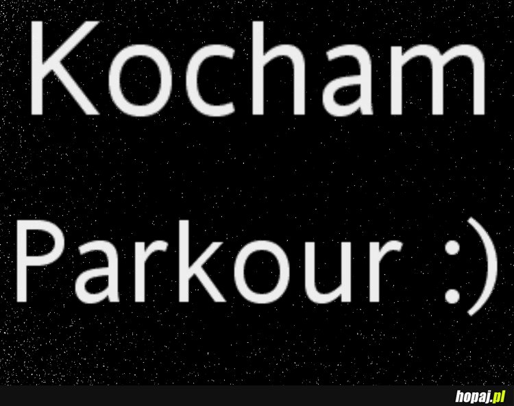 Kocham Parkour