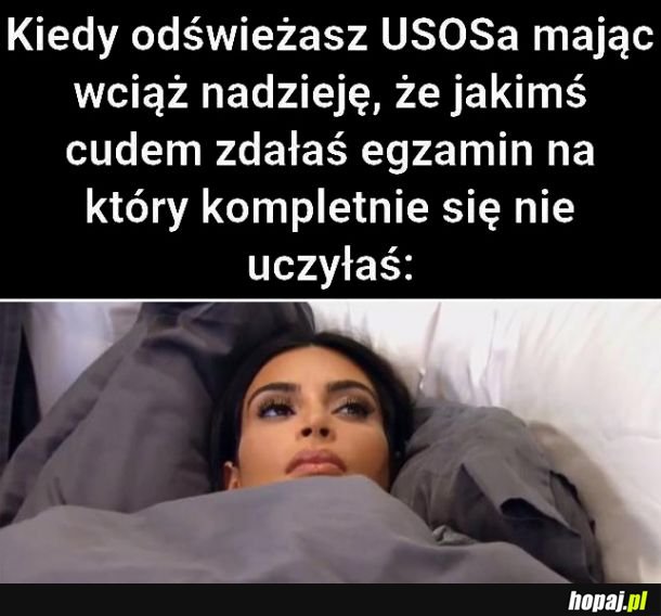 Kiedy odświeżasz USOSa 