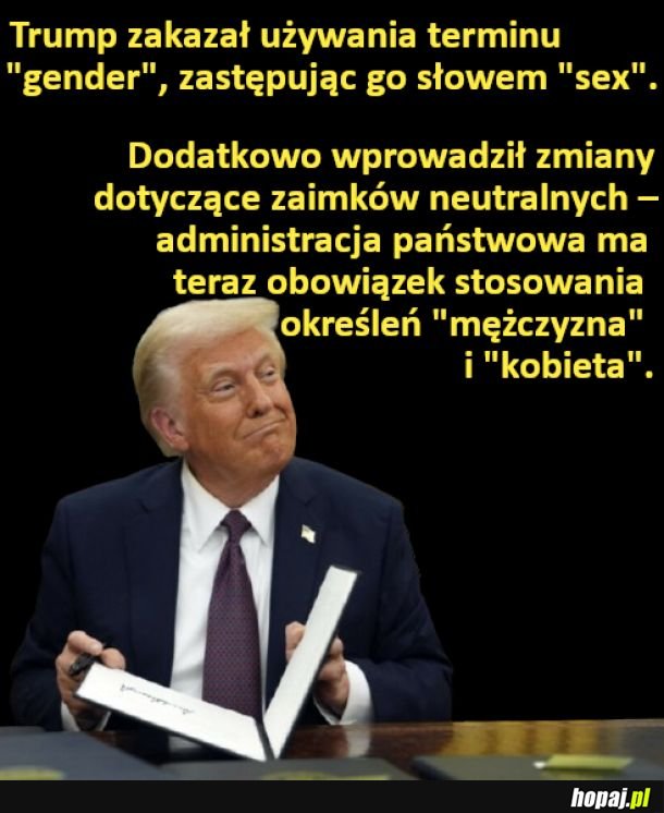 Koniec zaimków &quot;neutralnych płciowo&quot; w amerykańskich urzędach
