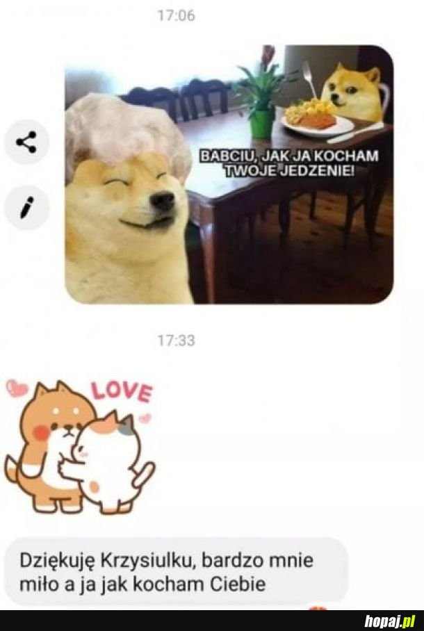 Kiedy wysyłasz babci mema
