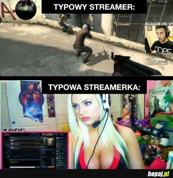 STREAMER VS STREAMERKA