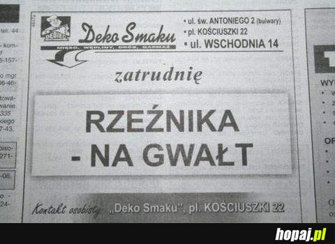Zatrudnię
