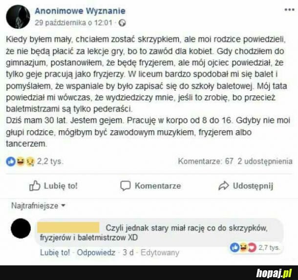 Czyli jednak stary miał rację