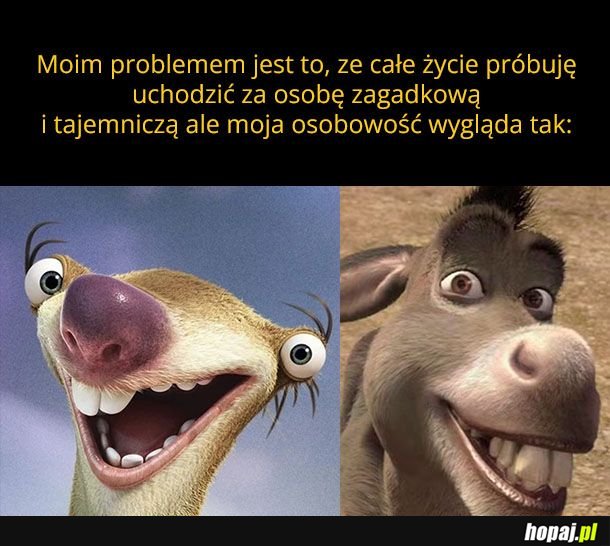 Tajemniczość mocno, charyzma też