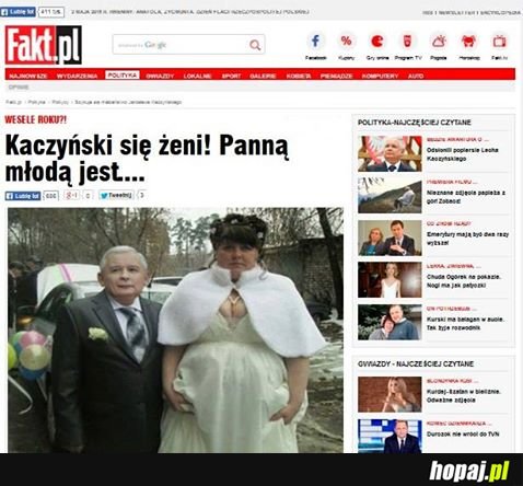 Kaczyński się żeni !