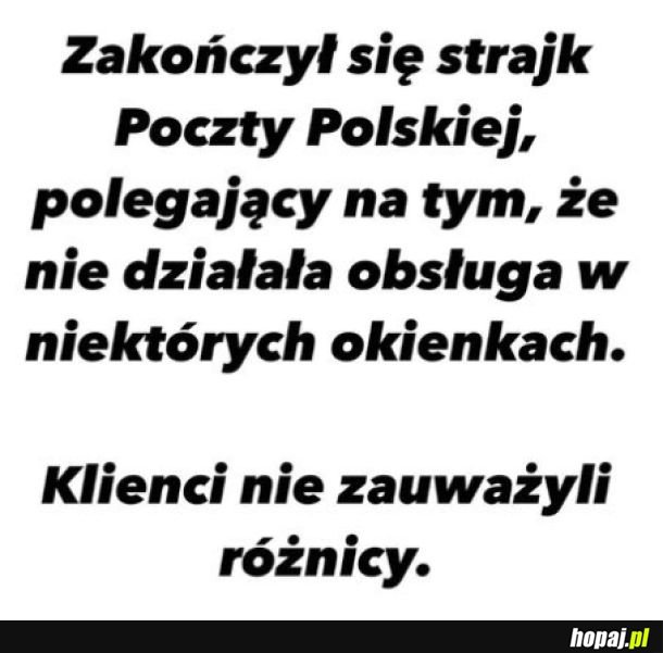 Zakończył się strajk Poczty Polskiej
